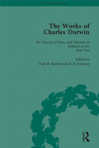 Cover image: The Works of Charles Darwin: v. 21: Descent of Man, and Selection in Relation to Sex (, with an Essay by T.H. Huxley) 1st edition 9781851964017