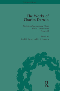Cover image: The Works of Charles Darwin: Vol 20: The Variation of Animals and Plants under Domestication (, 1875, Vol II) 1st edition 9781851963102