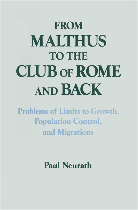 Cover image for book From Malthus to the Club of Rome and Back