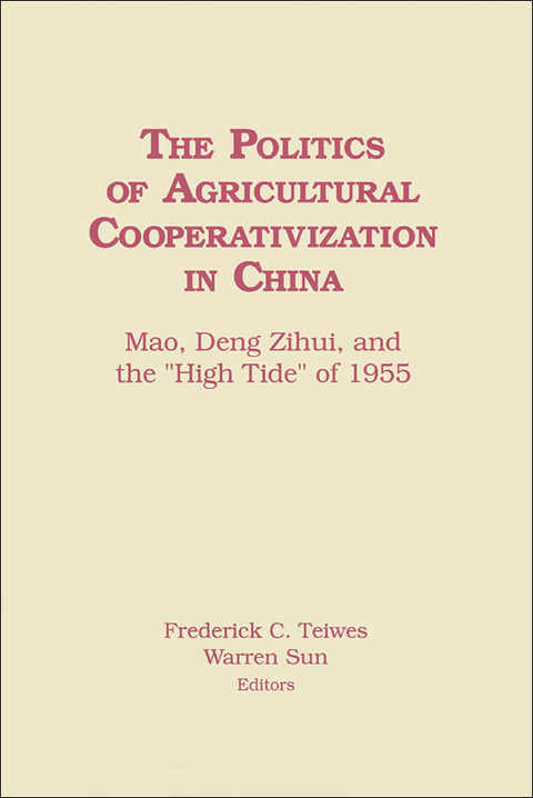 Cover image for book The Politics of Agricultural Cooperativization in China