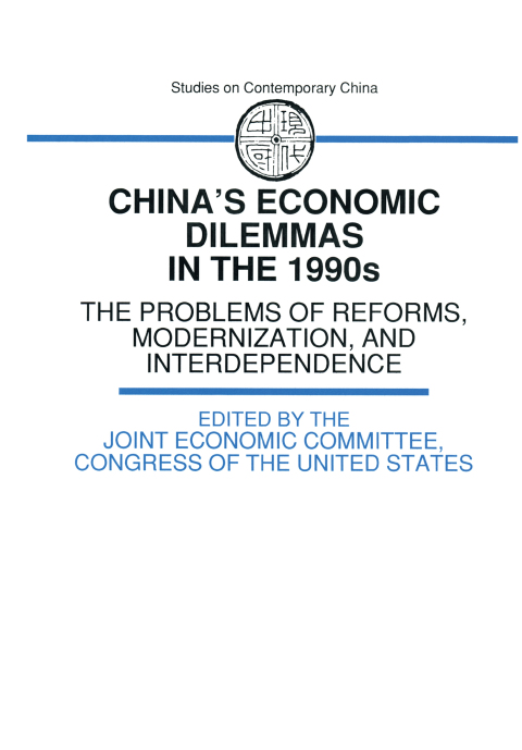 Cover image for book China's Economic Dilemmas in the 1990s
