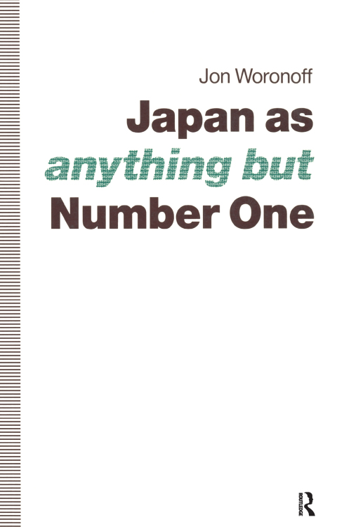 Cover image for book Japan as (Anything but) Number One