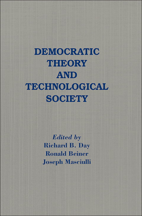 Cover image for book Democratic Theory and Technological Society