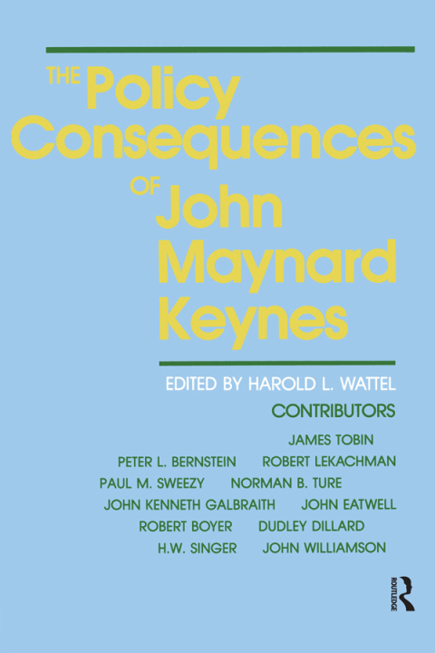 Cover image for book The Policy Consequences of John Maynard Keynes