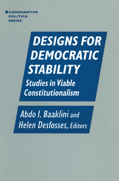 Cover image for book Designs for Democratic Stability