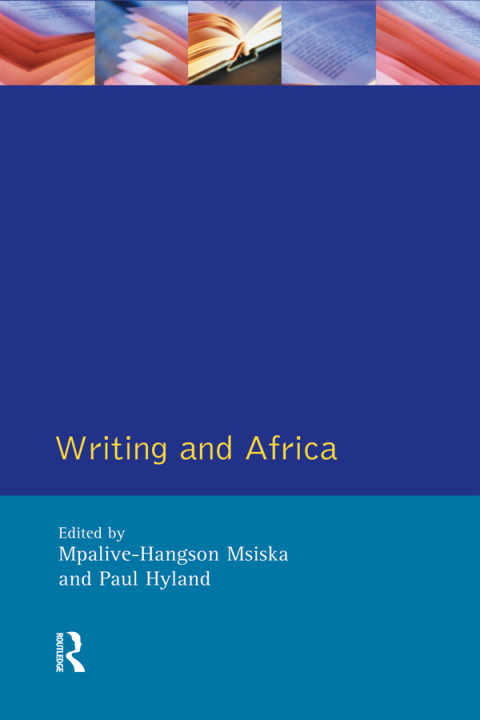 Cover image for book Writing and Africa