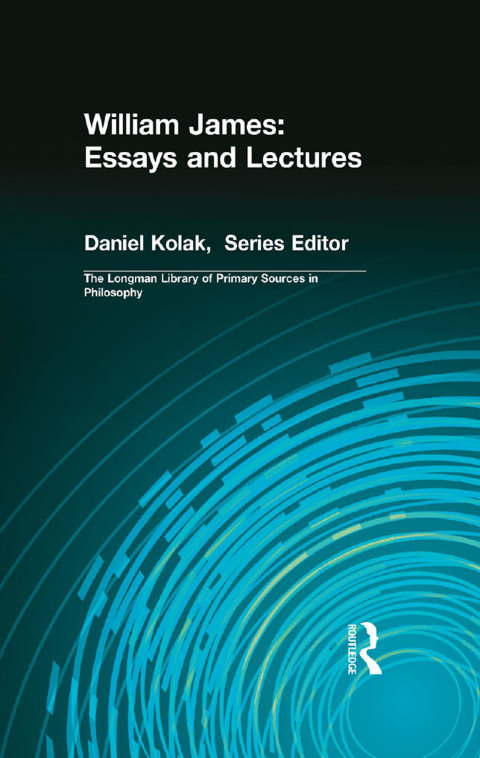 Cover image for book William James: Essays and Lectures