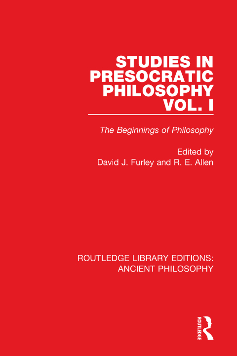 Cover image for book Studies in Presocratic Philosophy Volume 1