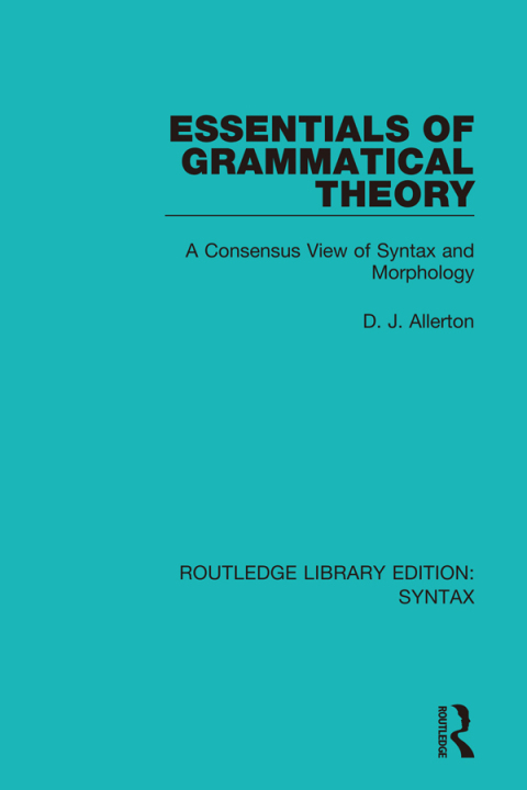 Cover image for book Essentials of Grammatical Theory