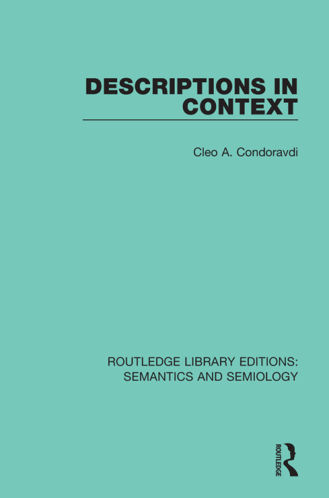 Cover image for book Descriptions in Context