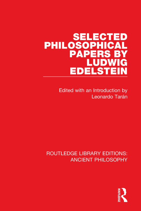 Cover image for book Selected Philosophical Papers by Ludwig Edelstein