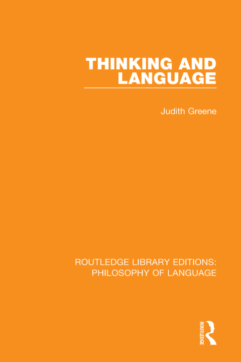Cover image for book Thinking and Language