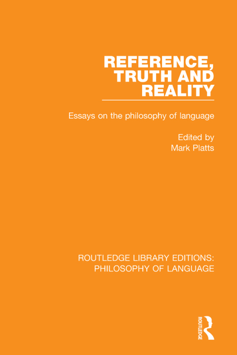 Cover image for book Reference, Truth and Reality