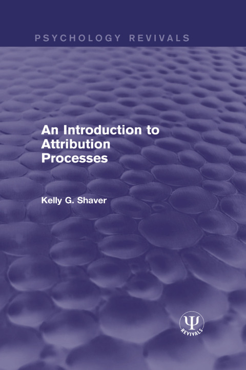 Cover image for book An Introduction to Attribution Processes