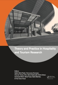 Cover image: Theory and Practice in Hospitality and Tourism Research 1st edition 9781138027060