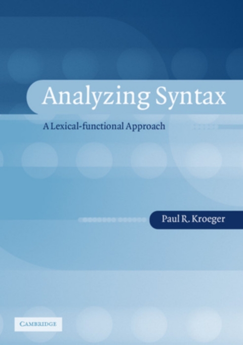 Cover image for book Analyzing Syntax