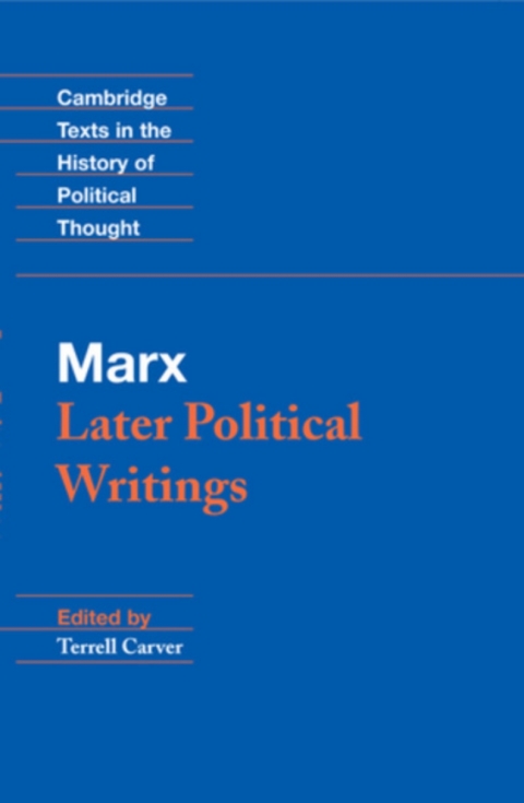 Cover image for book Marx: Later Political Writings
