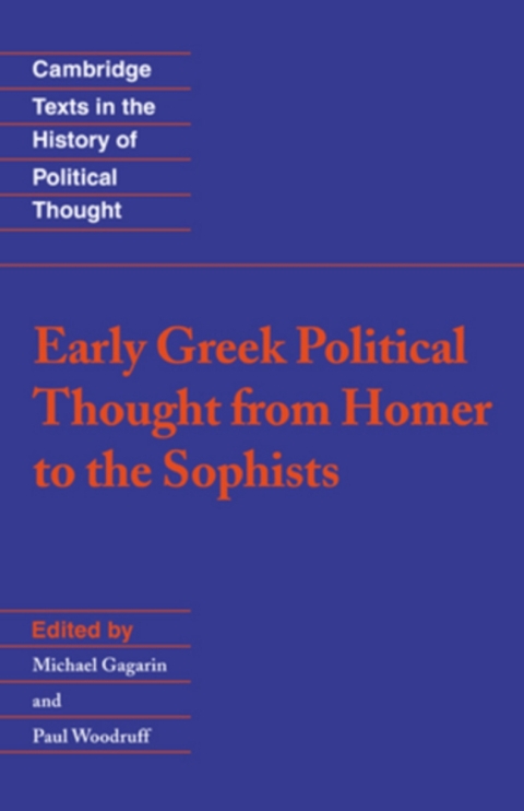 Cover image for book Early Greek Political Thought from Homer to the Sophists