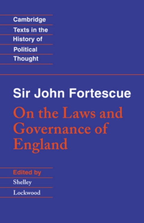 Cover image for book Sir John Fortescue: On the Laws and Governance of England