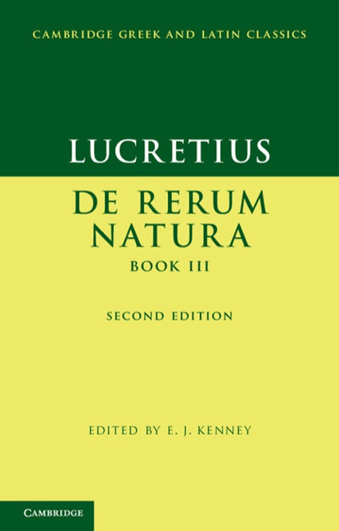 Cover image for book Lucretius: De Rerum NaturaBook III