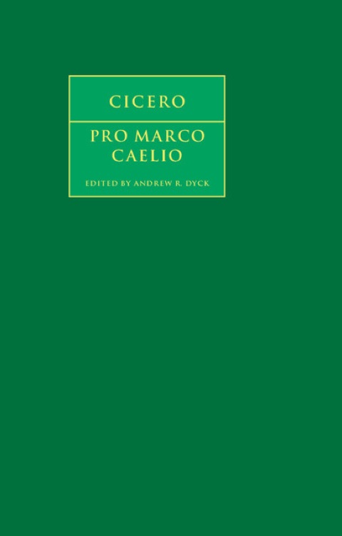 Cover image for book Cicero: Pro Marco Caelio