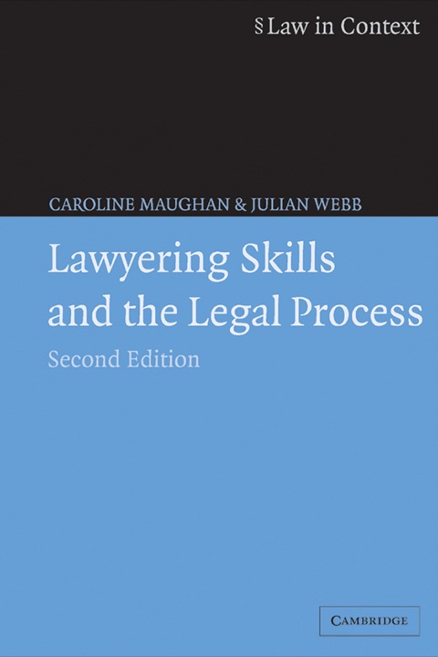 Cover image for book Lawyering Skills and the Legal Process