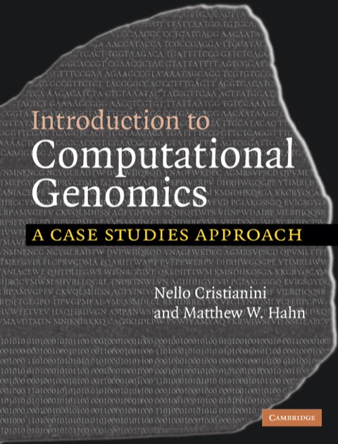 Cover image for book Introduction to Computational Genomics