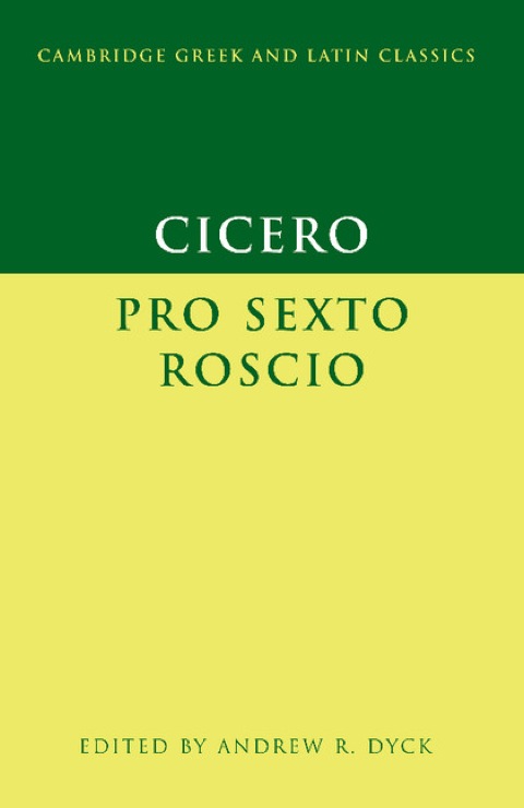 Cover image for book Cicero: 'Pro Sexto Roscio'