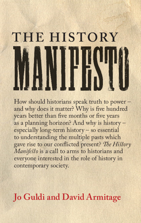 Cover image for book The History Manifesto