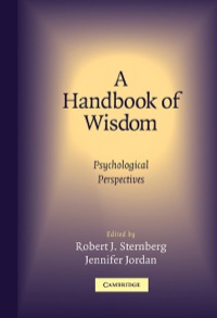 Cover image: A Handbook of Wisdom 1st edition 9780521834018