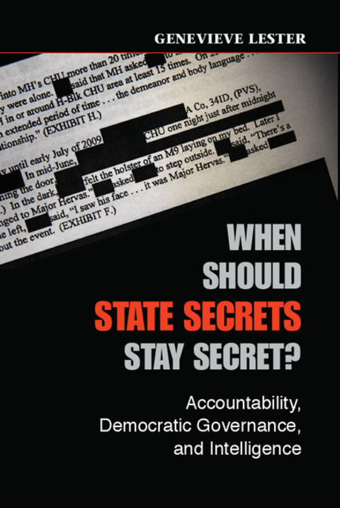 Cover image for book When Should State Secrets Stay Secret?