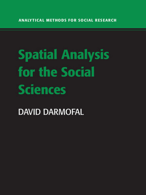 Cover image for book Spatial Analysis for the Social Sciences