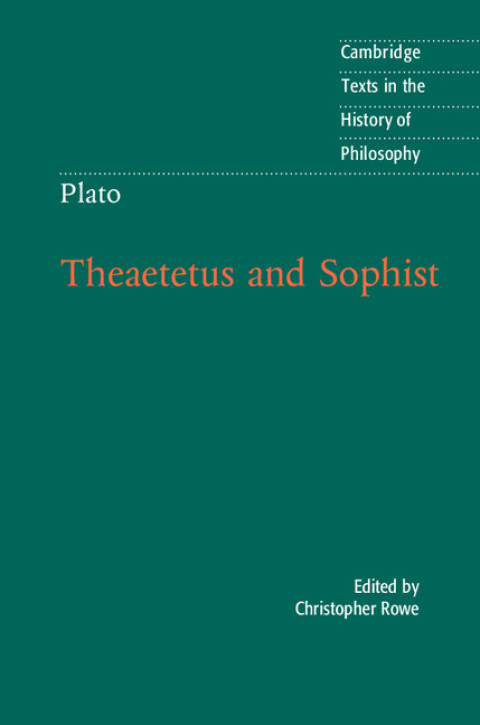 Cover image for book Plato: Theaetetus and Sophist