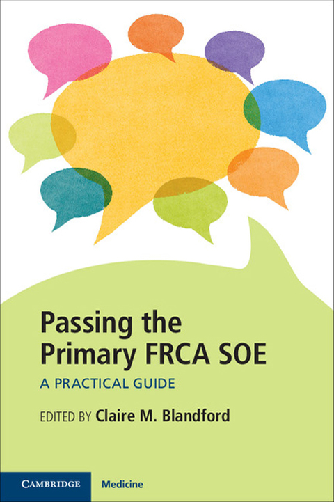 Cover image for book Passing the Primary FRCA SOE