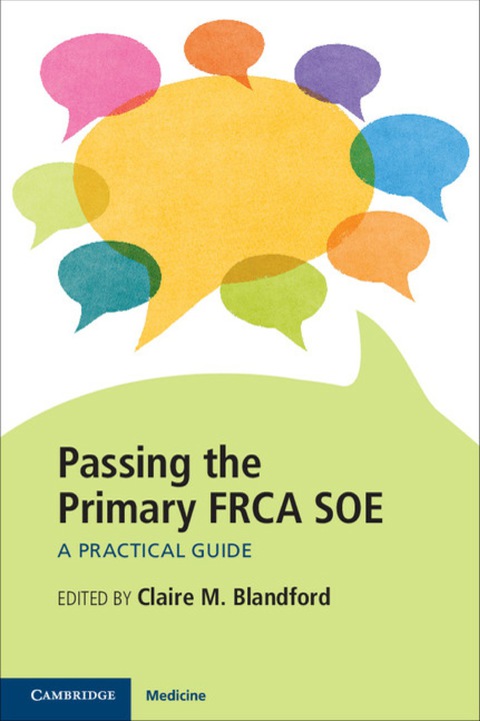 Cover image for book Passing the Primary FRCA SOE