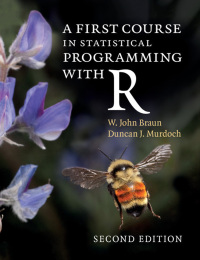 Cover image: A First Course in Statistical Programming with R 2nd edition 9781107576469