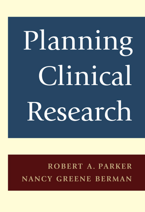 Cover image for book Planning Clinical Research