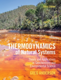 Cover image: Thermodynamics of Natural Systems 3rd edition 9781107175211