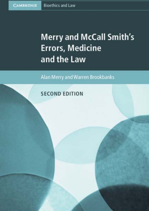 Cover image for book Merry and McCall Smith's Errors, Medicine and the Law