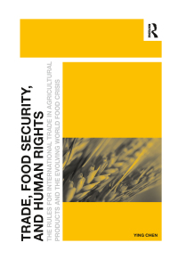 Cover image: Trade, Food Security, and Human Rights 1st edition 9780367600372