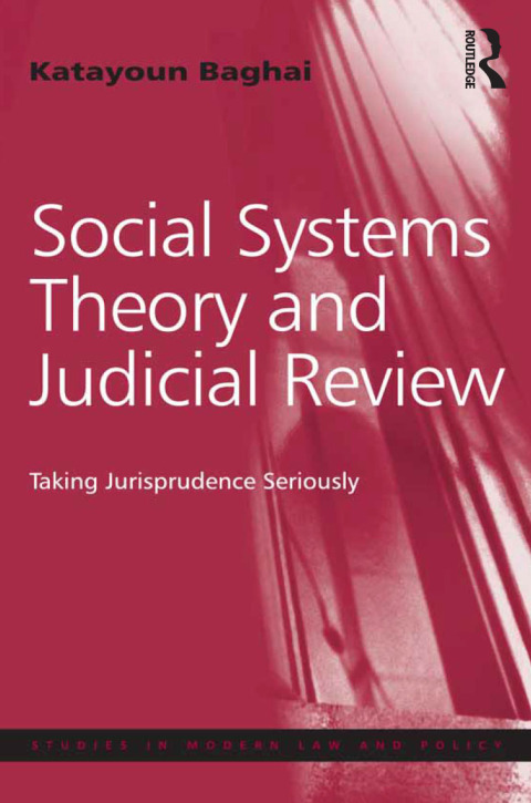 Cover image for book Social Systems Theory and Judicial Review