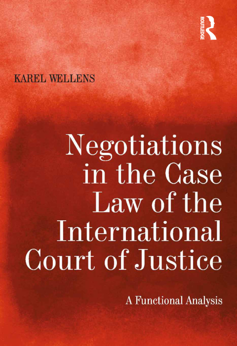 Cover image for book Negotiations in the Case Law of the International Court of Justice