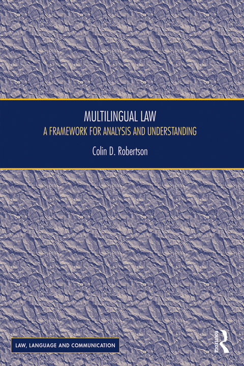 Cover image for book Multilingual Law