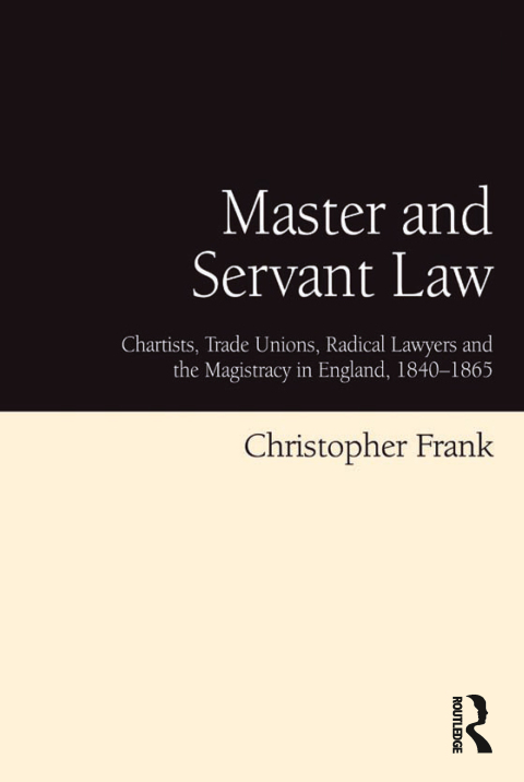 Cover image for book Master and Servant Law