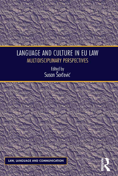 Cover image for book Language and Culture in EU Law