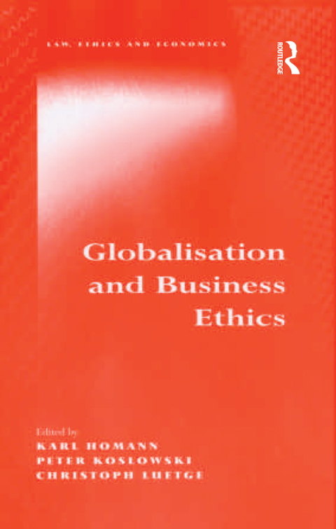 Cover image for book Globalisation and Business Ethics