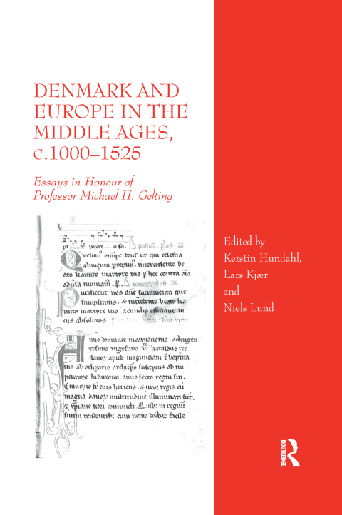 Cover image for book Denmark and Europe in the Middle Ages, c.1000–1525