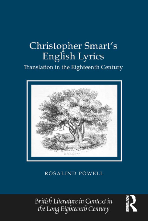 Cover image for book Christopher Smart's English Lyrics