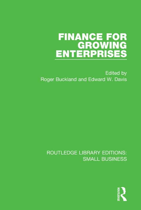 Cover image for book Finance for Growing Enterprises