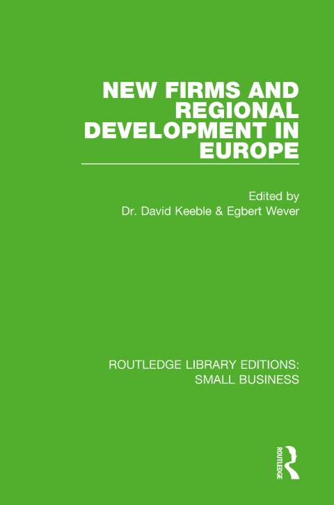Cover image for book New Firms and Regional Development in Europe